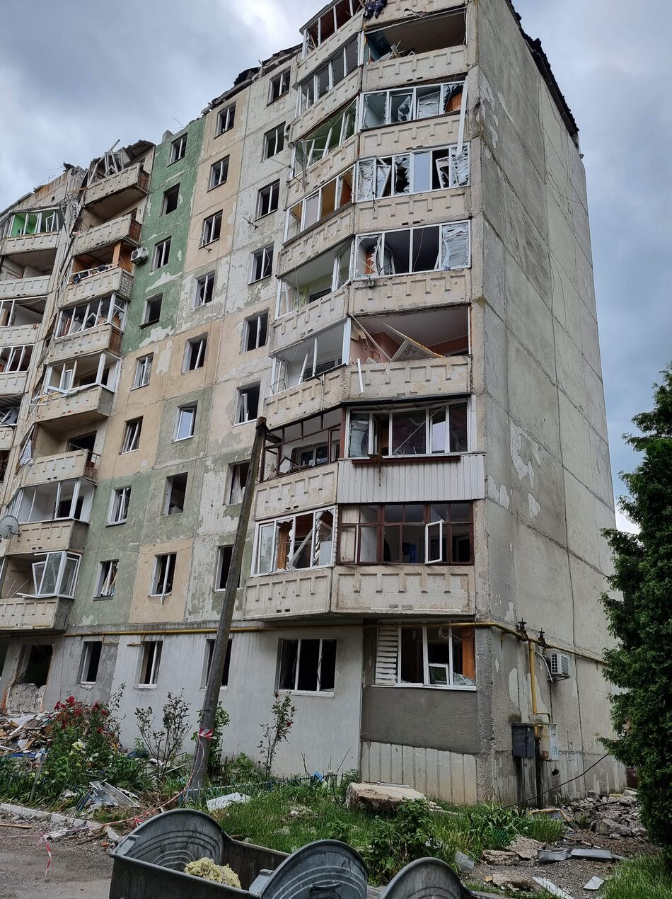 Residential building in Lutsk destroyed by Russia's war of aggression
